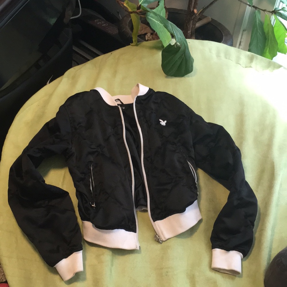 Jacket playboy satin quilted pattern